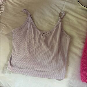 American Eagle Outfitters Light Purple Ribbed Camisole